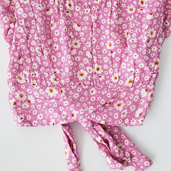 DEREK HEART Peasant Tie Top - Picture 5 of 11